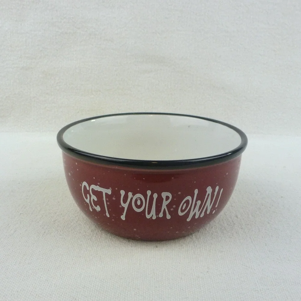 WMG 2004 Ceramic Popcorn Bucket and 3 Individual Serving‎ Bowls Set Multi
